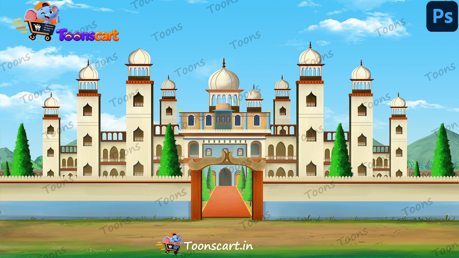 Premium King Palace(Raja Mahal) PSD High Quality Background