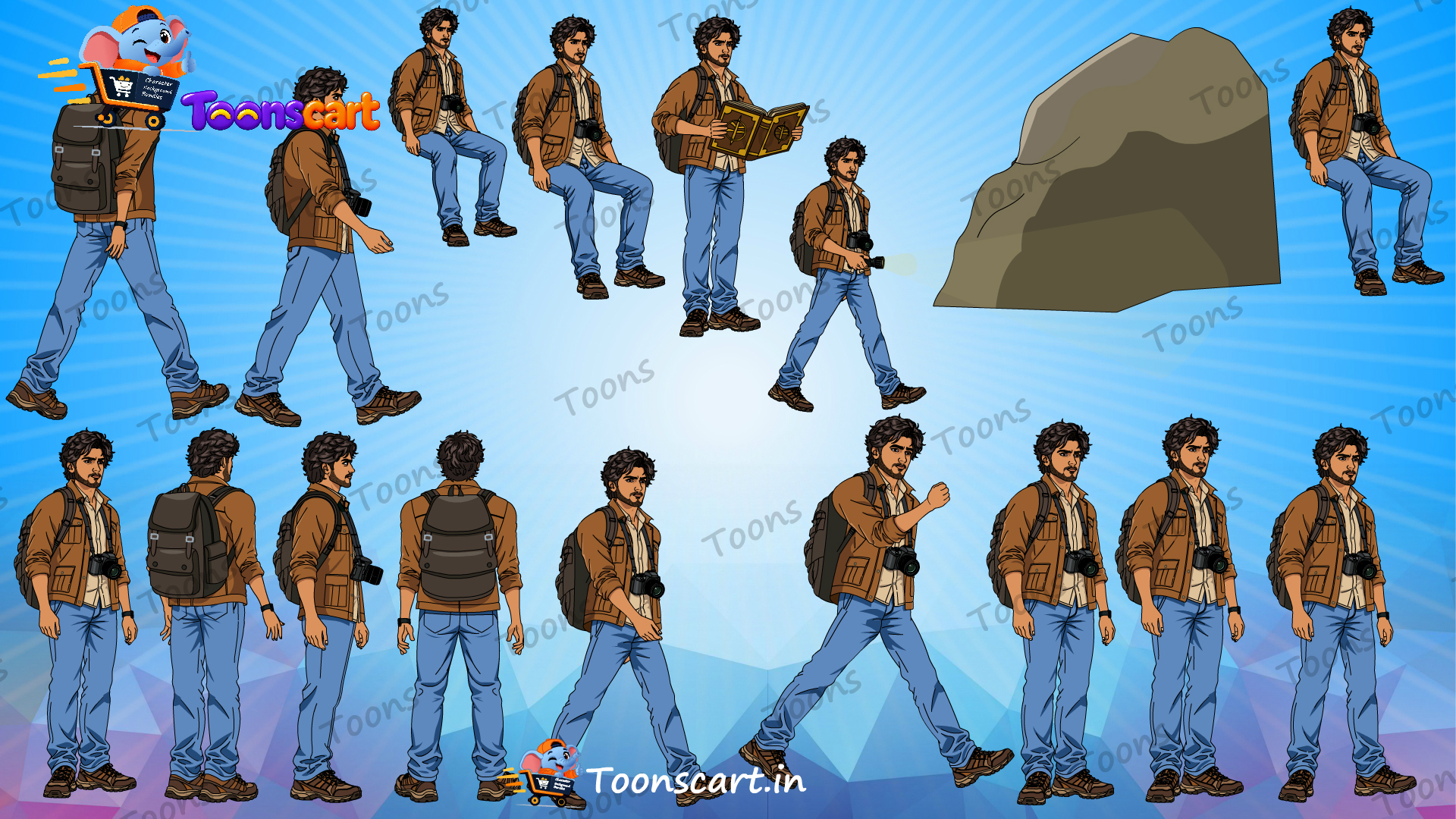 Indian Village Ghost Story Aditya Boy Character Animated Human Character